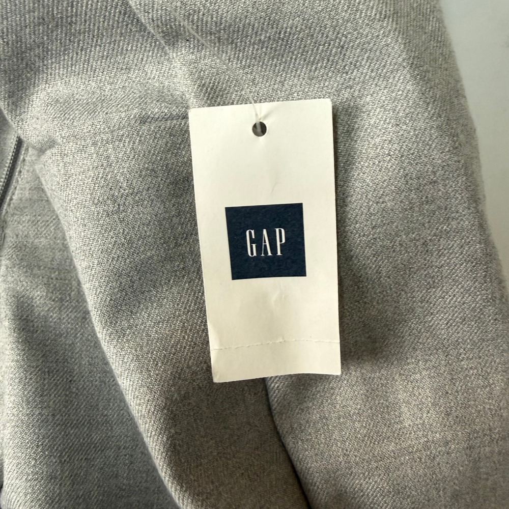 Gap Pants Womens 12 Grey Modern Boot Light Heather Career High Rise Stretch NWT - Picture 12 of 16